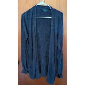 Barefoot Dreams Cozychic Lite Women's Gray Duster Cardigan Sweater Large Boho